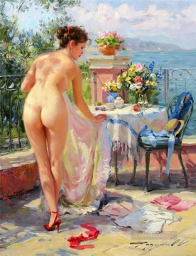 Pretty Woman KR 031 Desnudo impresionista Pinturas al óleo